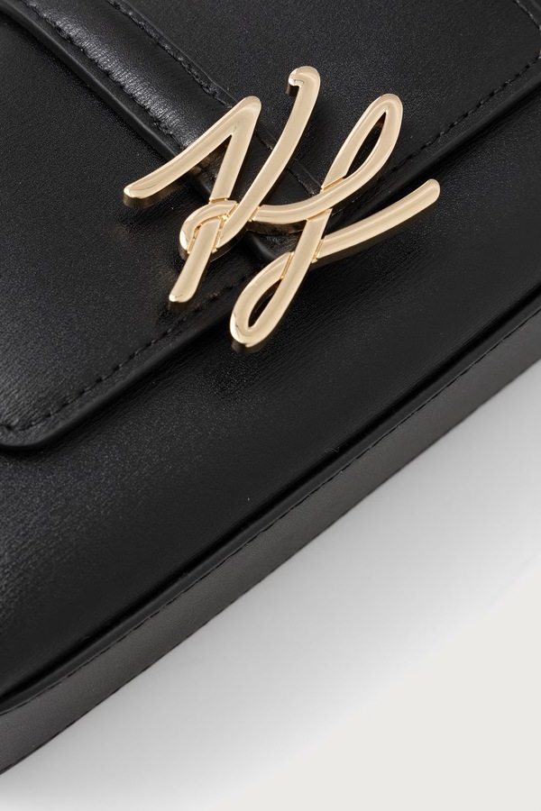 Сумка-листоноша жіноча шкіряна Karl Lagerfeld K/AUTOGRAPH колір чорний фото 4