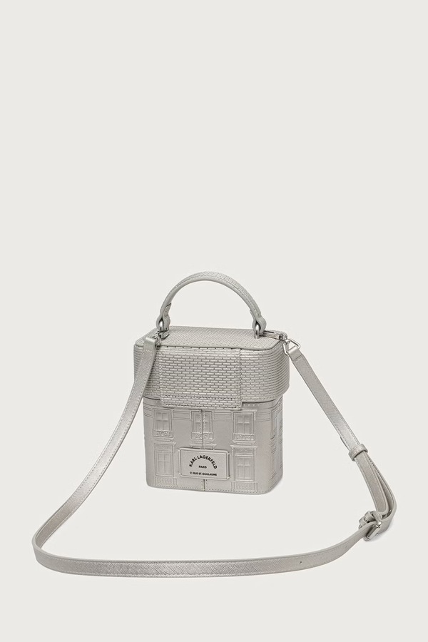 Сумка крос-боді жіноча Karl Lagerfeld K/RSG колір срібний фото 2