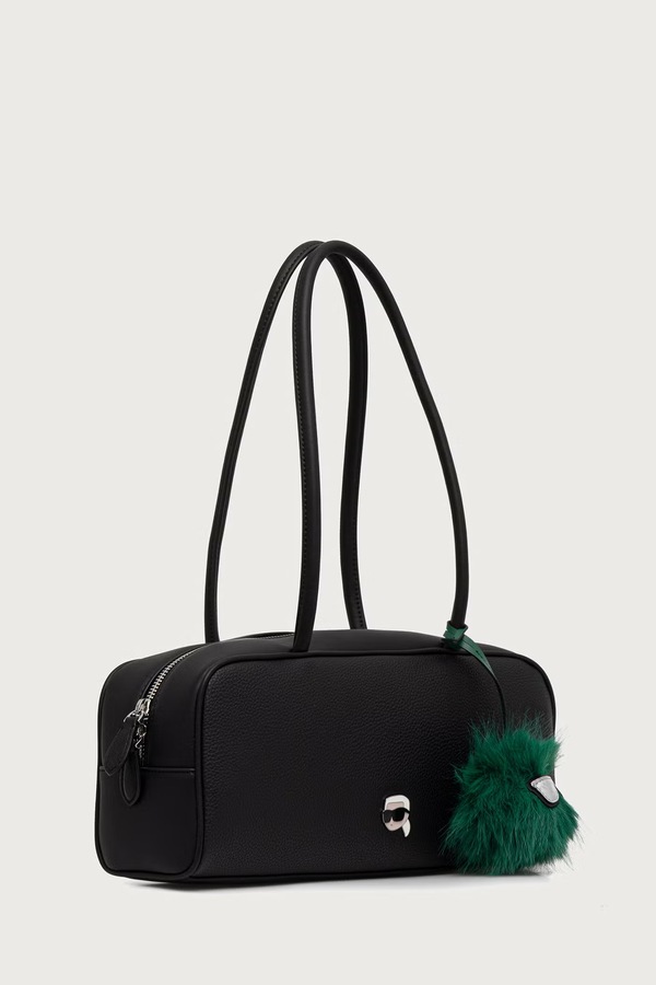Сумочка жіноча зі штучної шкіри Karl Lagerfeld IKON колір чорний