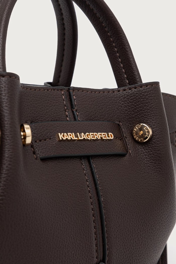Сумка крос-боді жіноча Karl Lagerfeld K/PIERCED колір коричневий фото 4