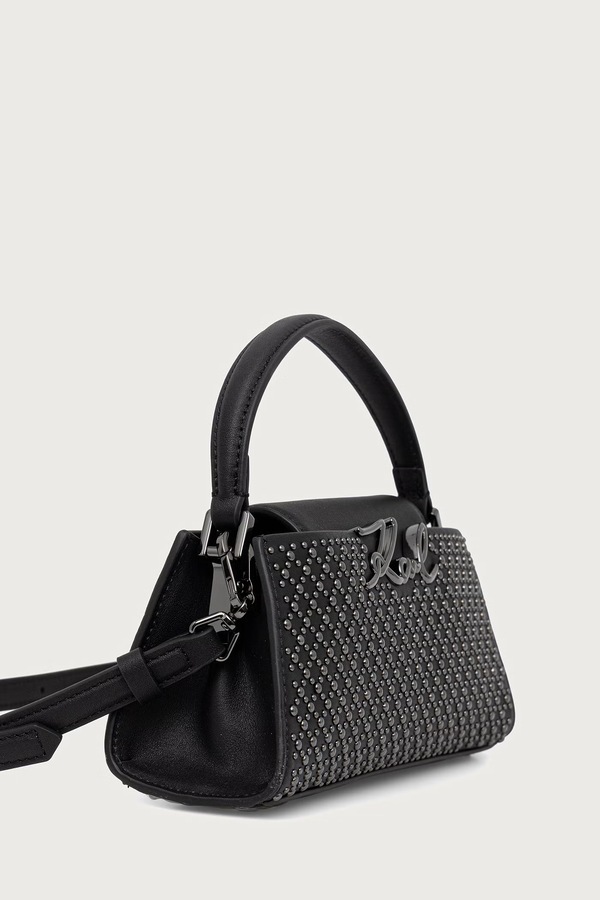 Сумка крос-боді жіноча шкіряна Karl Lagerfeld K/SIGNATURE колір чорний