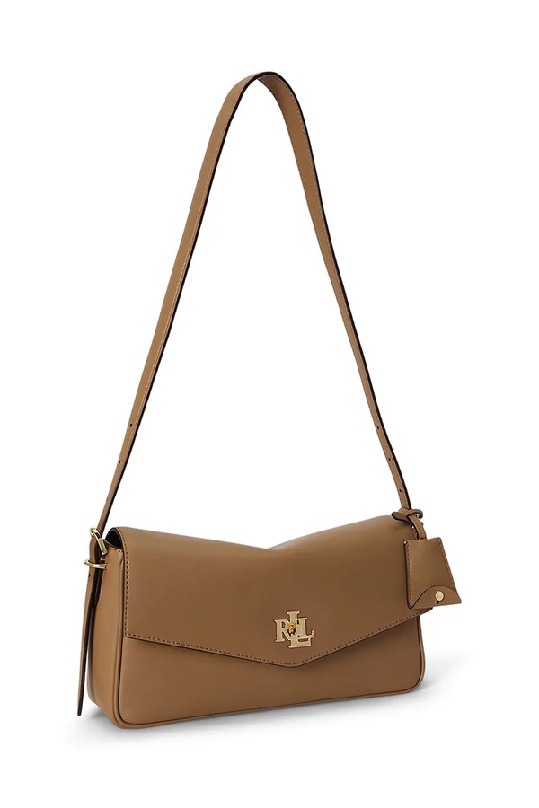 Сумка крос-боді жіноча шкіряна Lauren Ralph Lauren колір коричневий фото 2