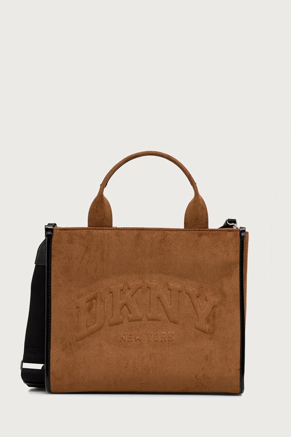 Сумочка жіноча з імітації замші DKNY колір коричневий