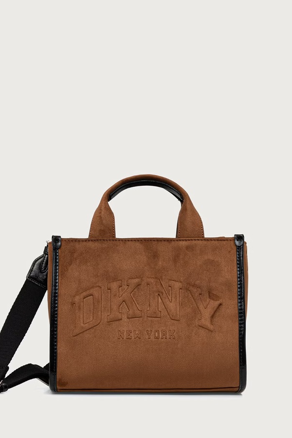 Сумочка жіноча з імітації замші DKNY колір коричневий