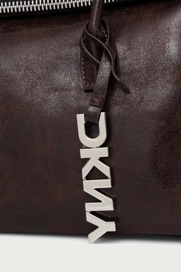 Сумочка жіноча зі штучної шкіри DKNY колір коричневий фото 4