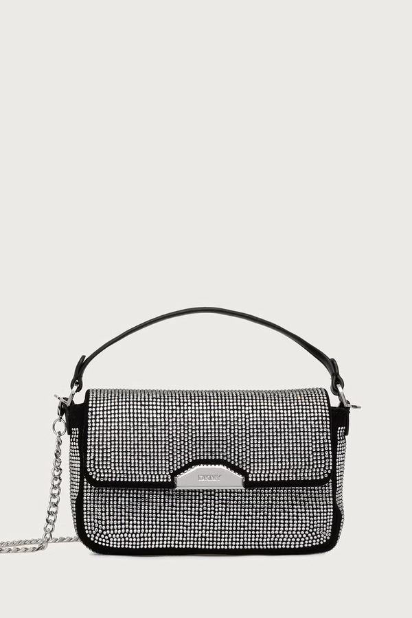 Сумка-почтальон женская DKNY цвет черный