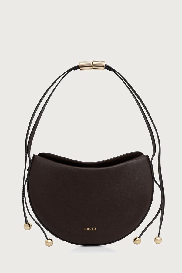 Сумка крос-боді жіноча шкіряна Furla Moonstone S колір коричневий
