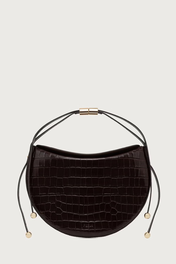 Сумка крос-боді жіноча шкіряна Furla Moonstone M колір коричневий