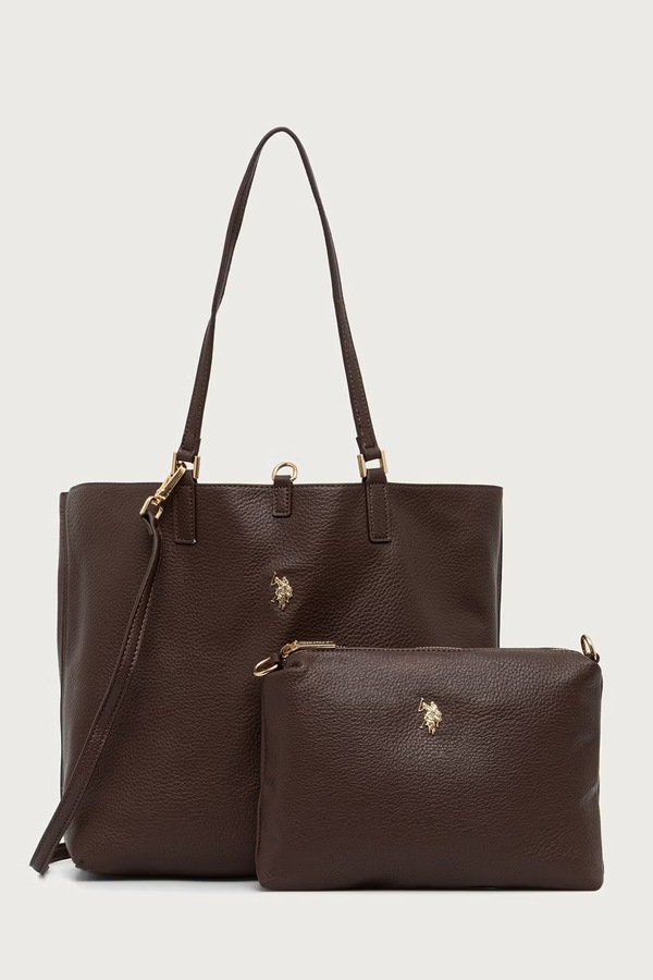 Сумочка жіноча зі штучної шкіри U.S. Polo Assn. ROGERSVILLE колір коричневий