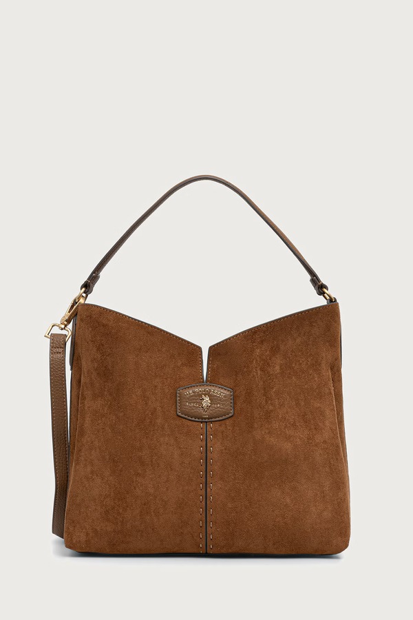 Сумка крос-боді жіноча U.S. Polo Assn. CHESTNUT колір коричневий