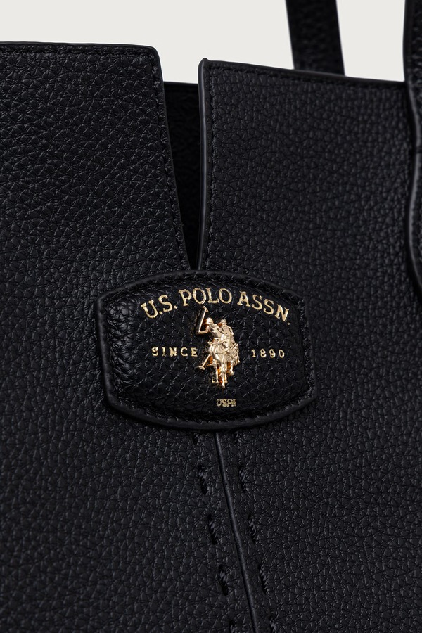 Сумка-шопер жіноча U.S. Polo Assn. CHESTNUT колір чорний фото 4