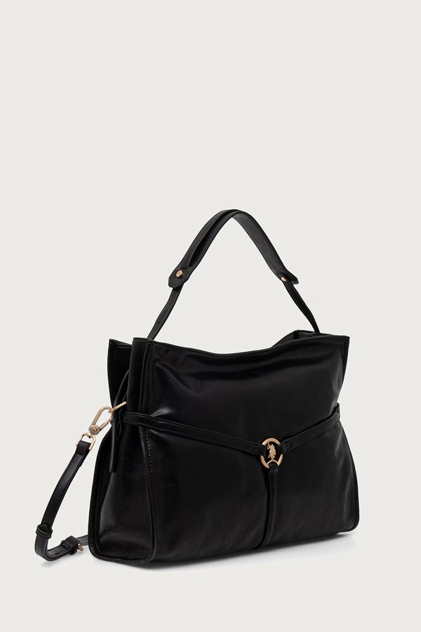 Сумочка hobo жіноча зі штучної шкіри U.S. Polo Assn. CLANMAGHERY колір чорний фото 2