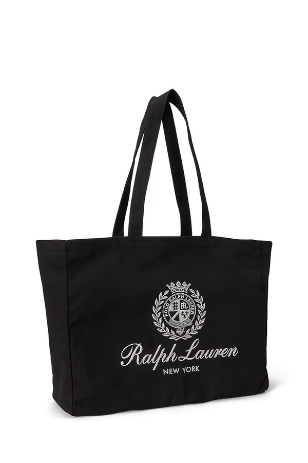 Тканевая сумка женская хлопковая Polo Ralph Lauren цвет черный фото 2