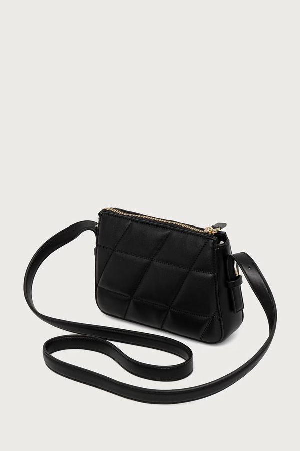 Сумка крос-боді жіноча зі штучної шкіри HUGO Yorih Q_Crossbody колір чорний фото 2