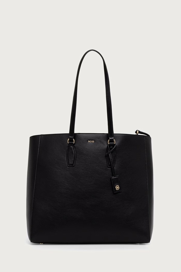 Сумка-тоут жіноча зі штучної шкіри BOSS Sandy New Tote 10283663 колір чорний