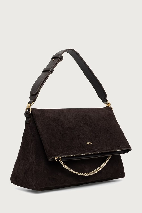Сумочка жіноча BOSS Yelena Shoulderbag колір коричневий фото 2