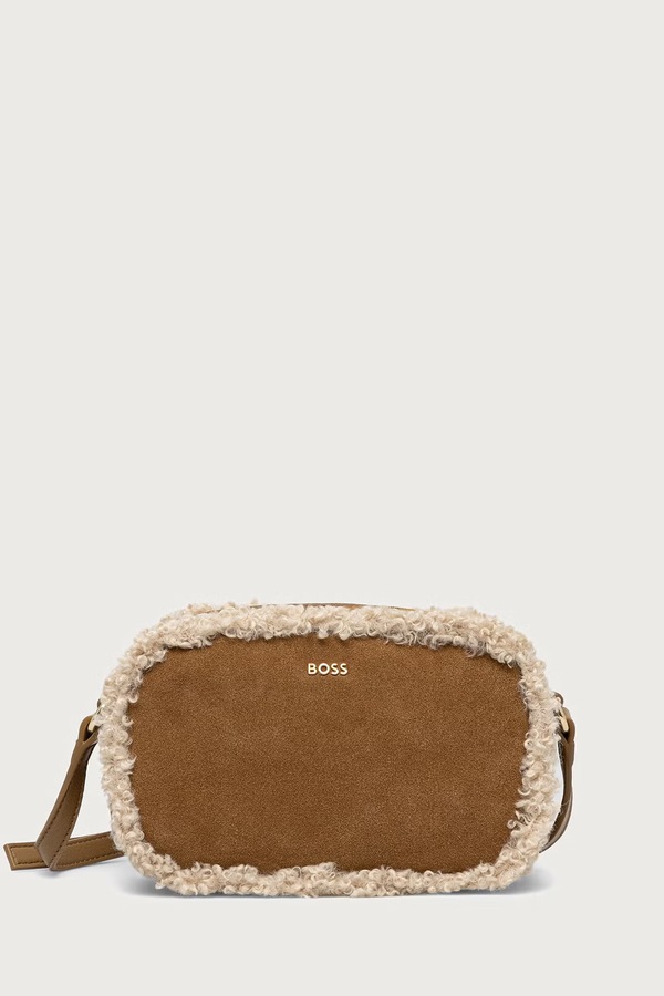 Сумка кросс-боди женская BOSS Sandy Crossbody SH цвет бежевый