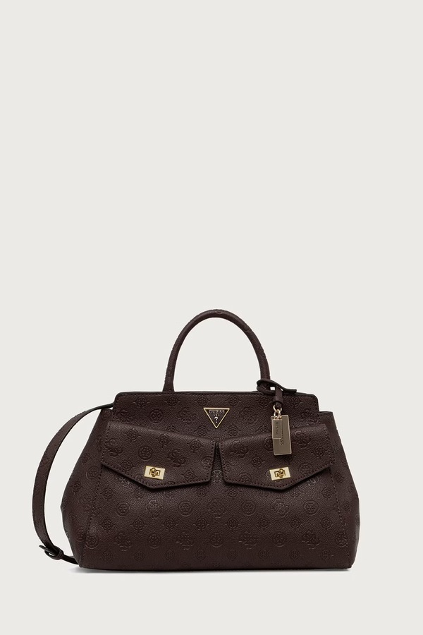 Сумка-шопер жіноча зі штучної шкіри Guess BLAKE колір коричневий