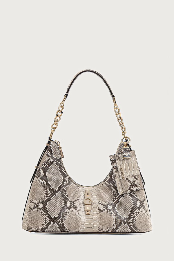 Сумочка hobo женская из искусственной кожи Guess YVONNE цвет бежевый