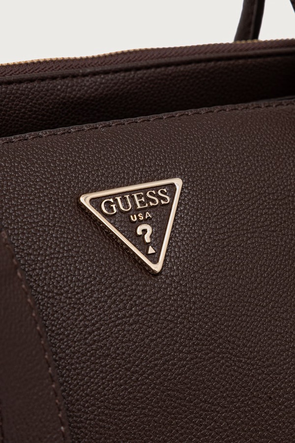 Сумка-шопер жіноча зі штучної шкіри Guess MARISSA колір коричневий фото 4