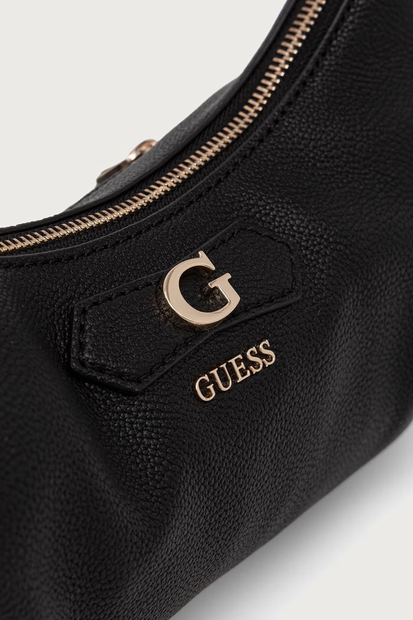 Сумочка hobo жіноча зі штучної шкіри Guess SUZY колір чорний фото 4