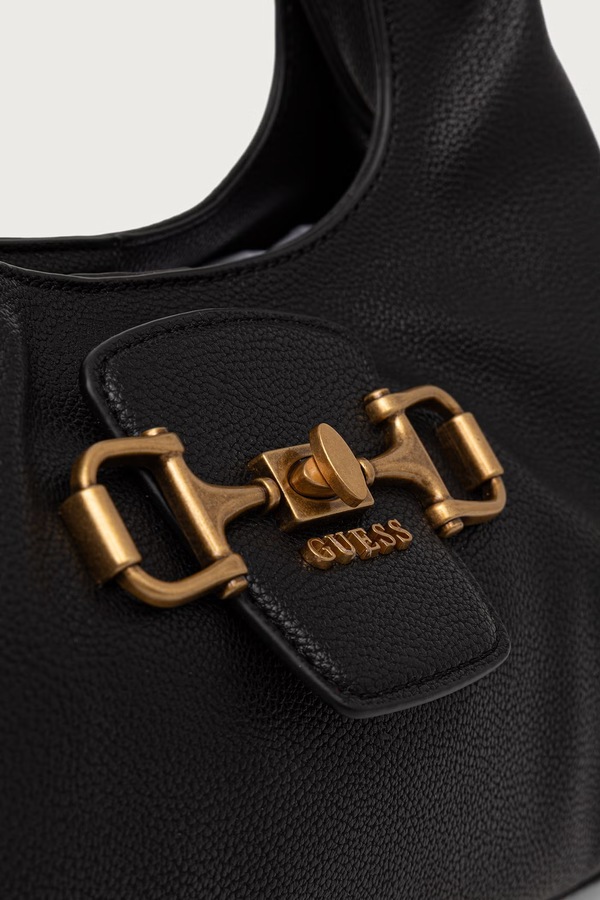 Сумочка hobo жіноча зі штучної шкіри Guess SUNSET колір чорний фото 4