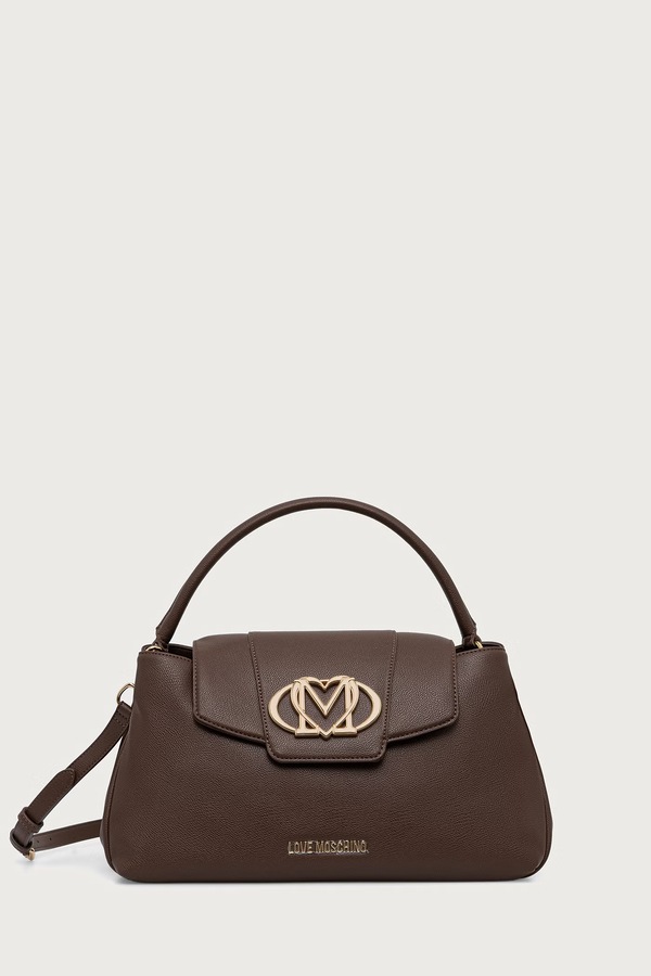 Сумочка жіноча зі штучної шкіри Love Moschino колір коричневий