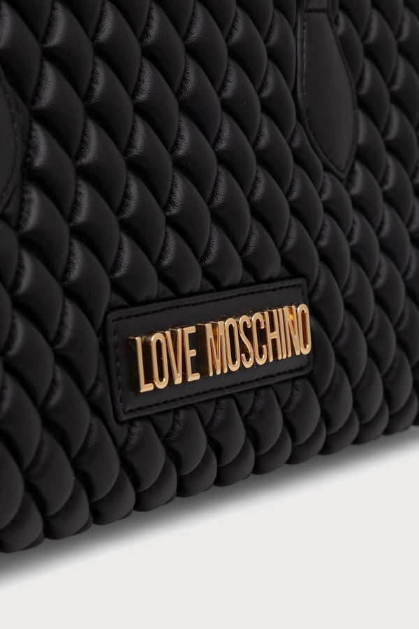 Сумка baguette жіноча зі штучної шкіри Love Moschino колір чорний фото 4