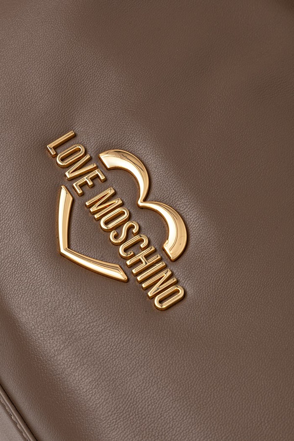 Сумочка жіноча зі штучної шкіри Love Moschino колір коричневий фото 4