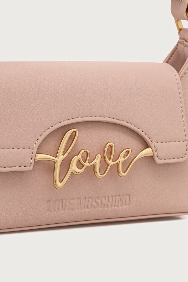 Сумочка жіноча зі штучної шкіри Love Moschino колір рожевий фото 2