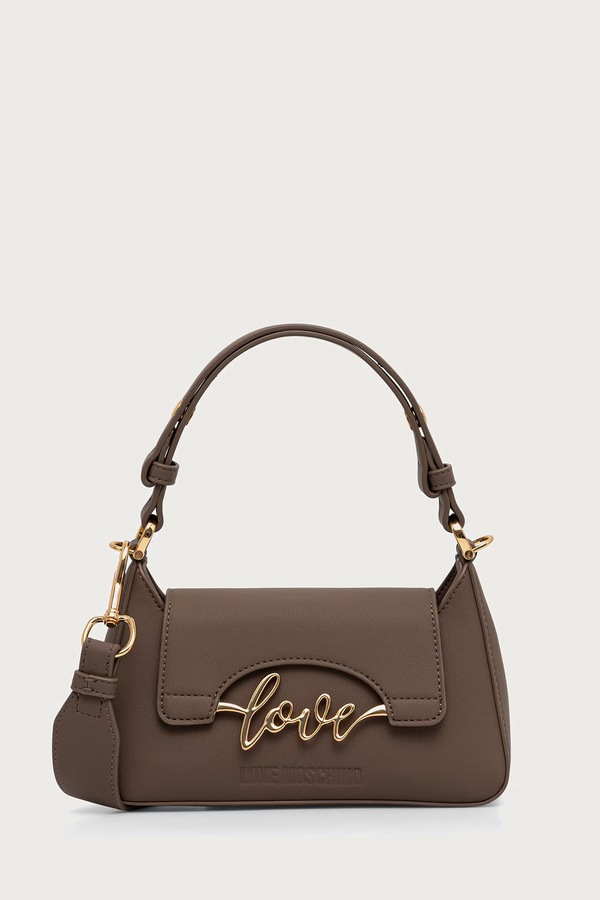 Сумочка жіноча зі штучної шкіри Love Moschino колір коричневий