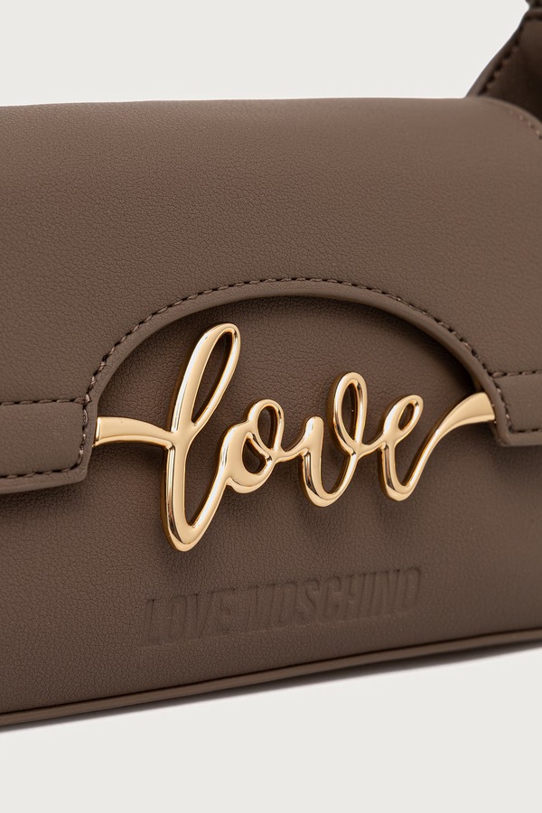 Сумочка женская из искусственной кожи Love Moschino цвет коричневый фото 2