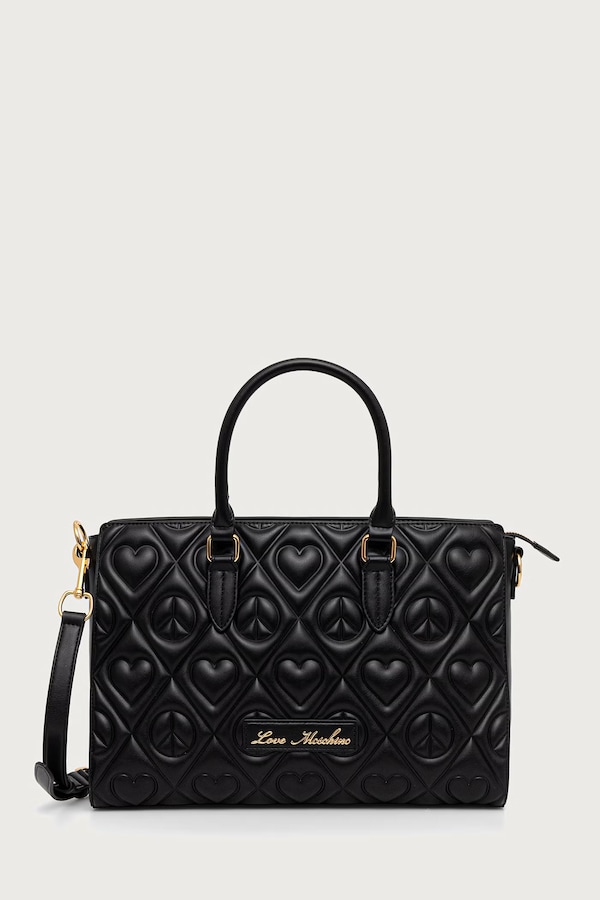 Сумочка жіноча зі штучної шкіри Love Moschino колір чорний