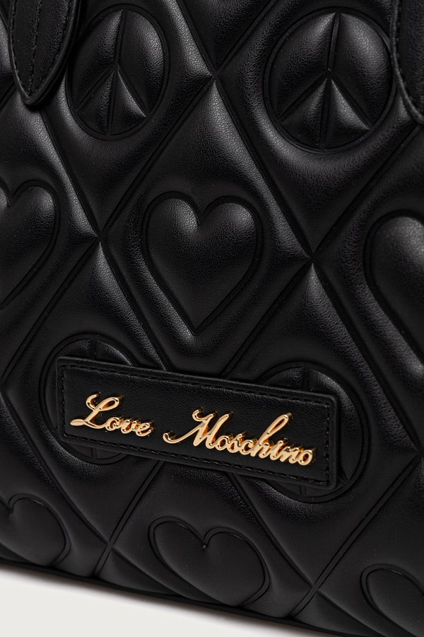 Сумочка жіноча зі штучної шкіри Love Moschino колір чорний фото 4