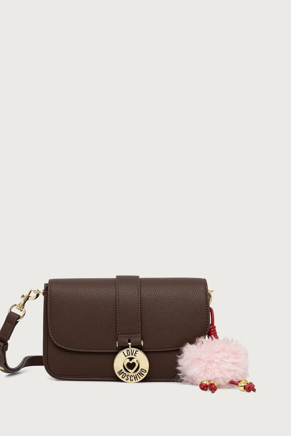 Сумка-листоноша жіноча Love Moschino колір коричневий