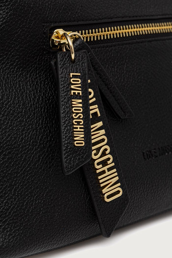 Сумочка жіноча зі штучної шкіри Love Moschino колір чорний фото 4