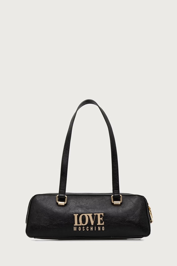 Сумка baguette жіноча зі штучної шкіри Love Moschino колір чорний