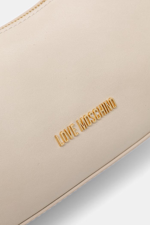 Сумочка жіноча зі штучної шкіри Love Moschino колір бежевий фото 4