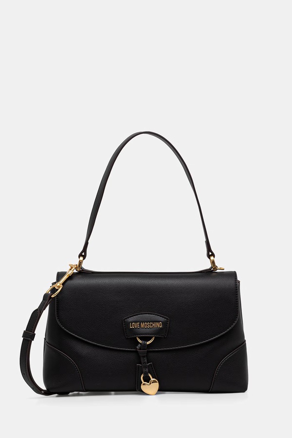Сумочка женская кожаная Love Moschino цвет черный