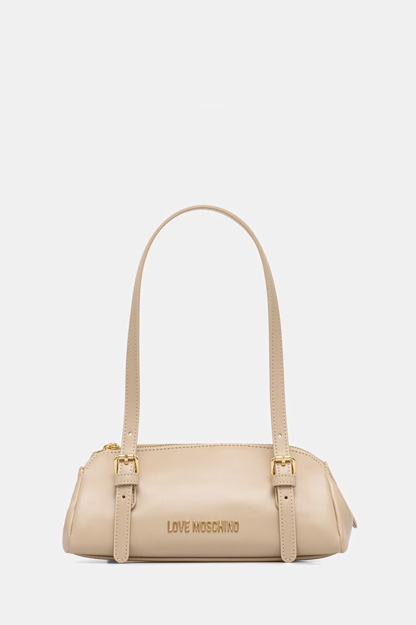 Сумка baguette женская из искусственной кожи Love Moschino цвет бежевый