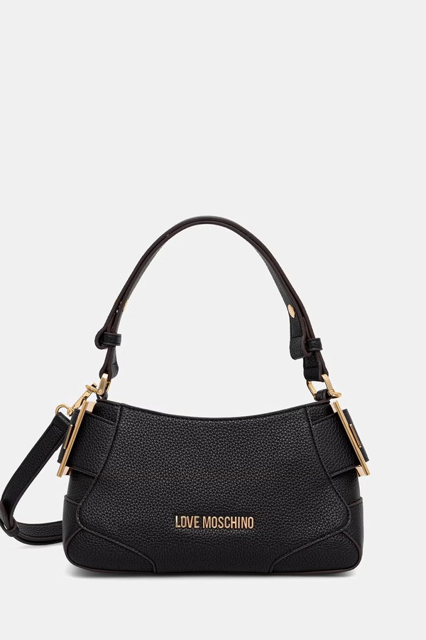 Сумка крос-боді жіноча зі штучної шкіри Love Moschino колір чорний