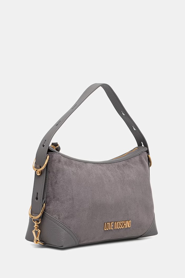 Сумочка hobo жіноча Love Moschino колір сірий