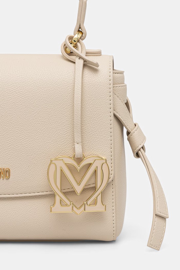 Сумочка жіноча зі штучної шкіри Love Moschino колір бежевий фото 2
