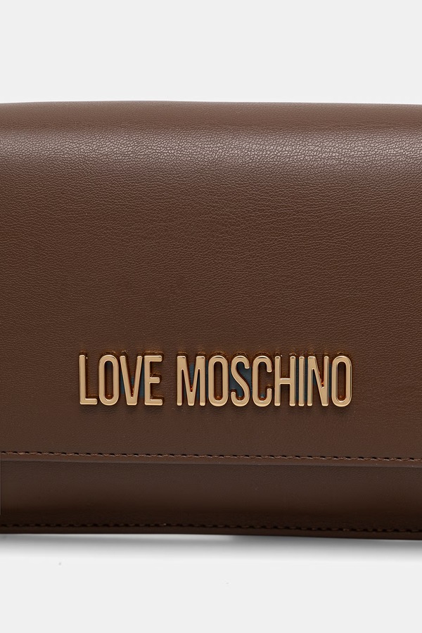Сумочка жіноча зі штучної шкіри Love Moschino колір коричневий фото 4