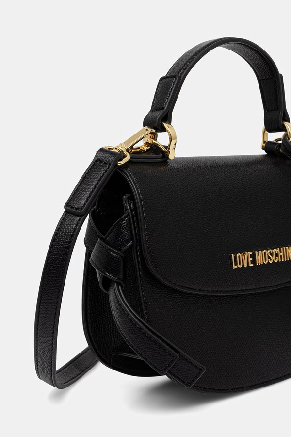 Сумка крос-боді жіноча зі штучної шкіри Love Moschino колір чорний фото 4