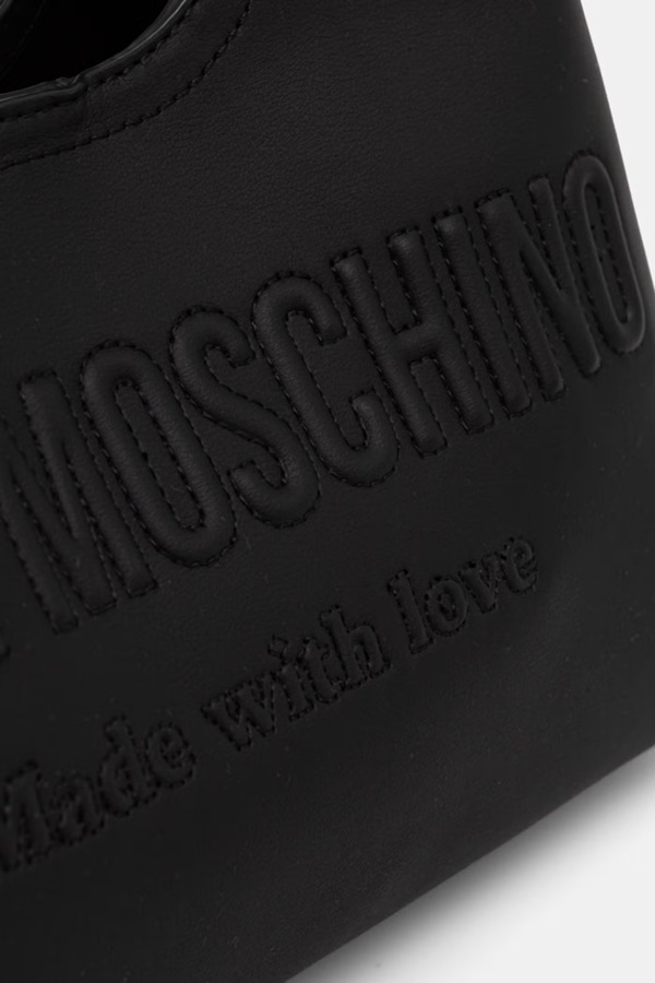 Сумочка hobo жіноча зі штучної шкіри Love Moschino колір чорний фото 4