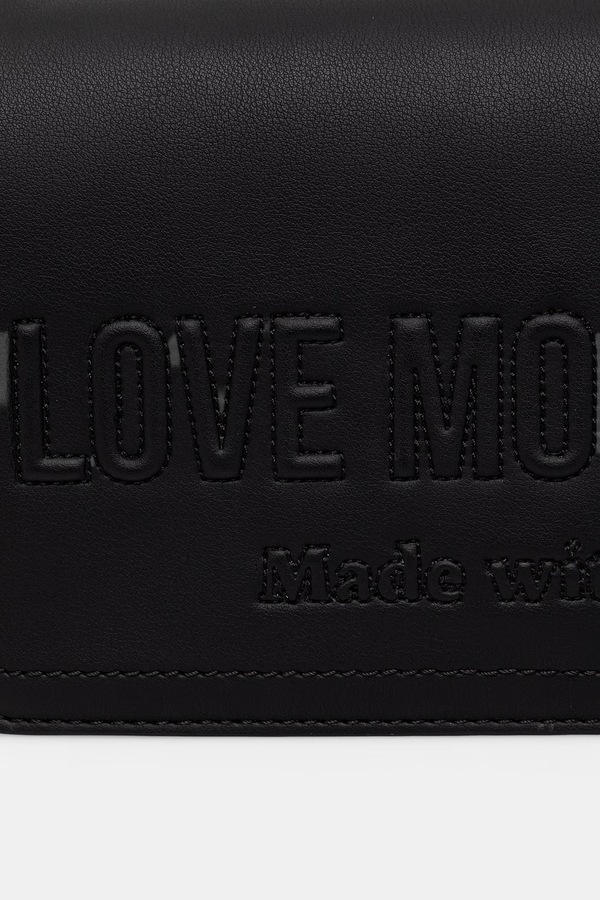 Сумочка жіноча зі штучної шкіри Love Moschino колір чорний фото 4