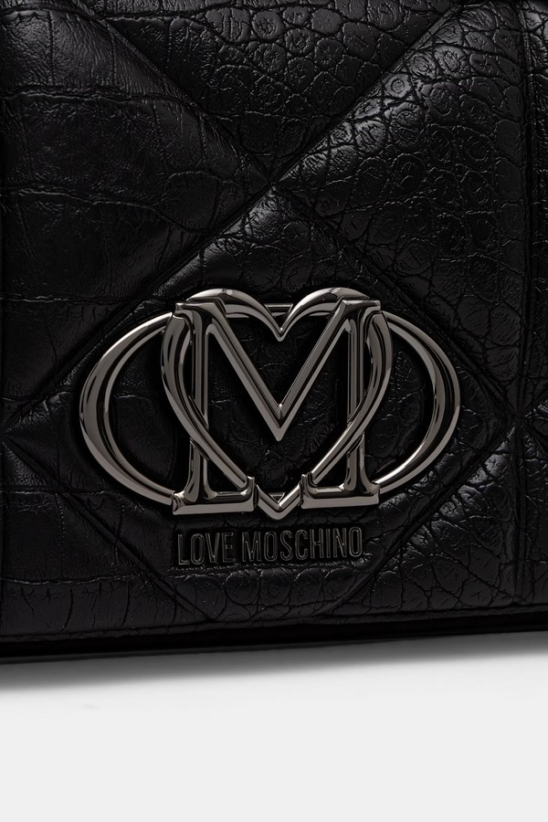 Сумка кросс-боди женская из искусственной кожи Love Moschino цвет черный фото 2
