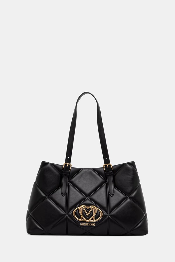 Сумка-шопер жіноча Love Moschino колір чорний