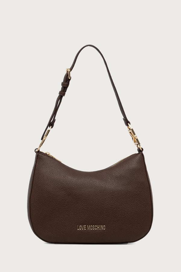Сумочка hobo жіноча зі штучної шкіри Love Moschino колір коричневий